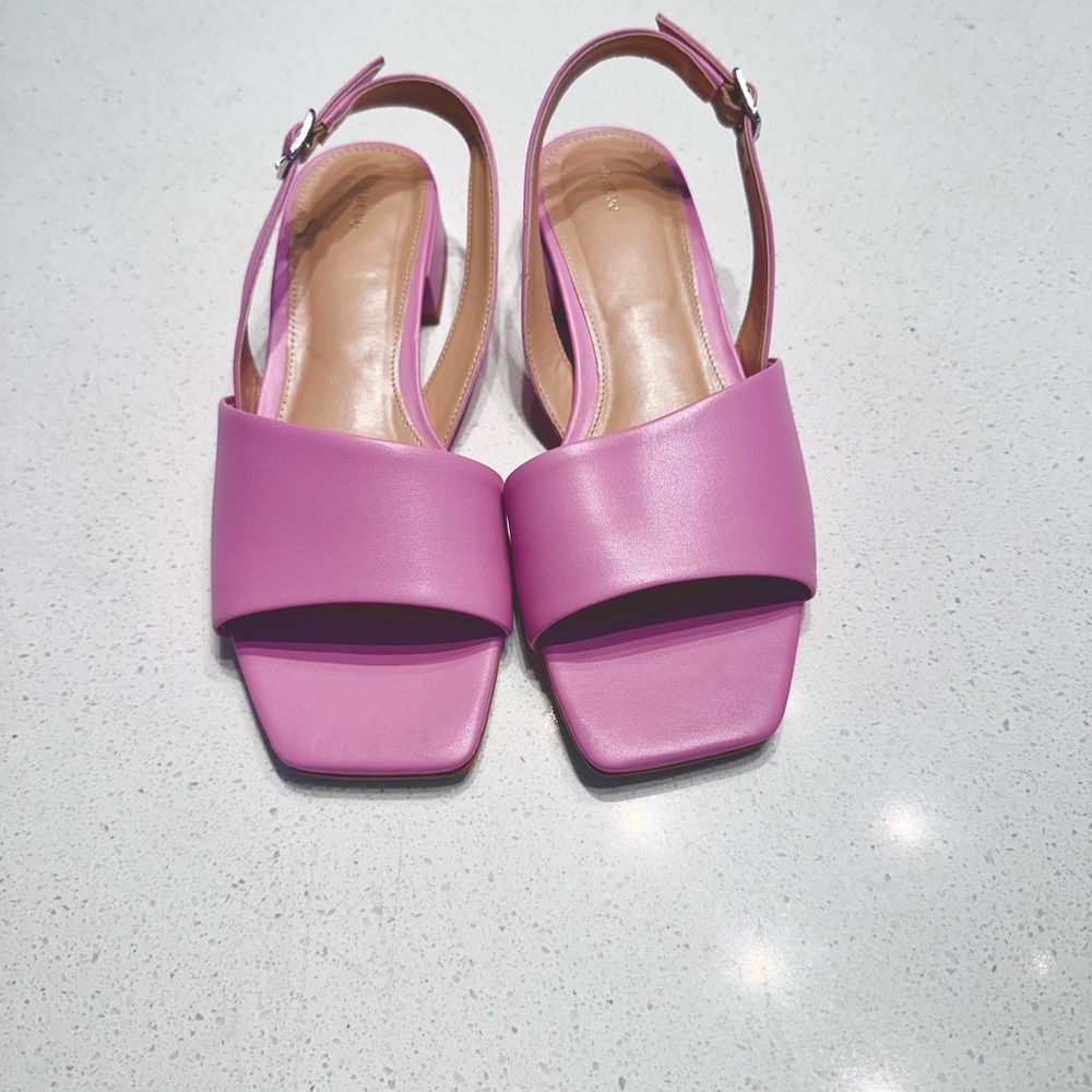 Maeve Anthropologie Pink Slingback Sandals